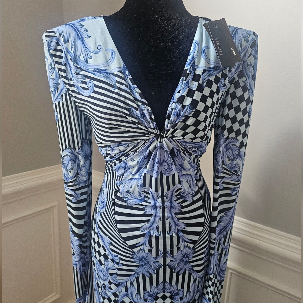 NEW RARE Versace Geometric Dress - Picture 6 of 7